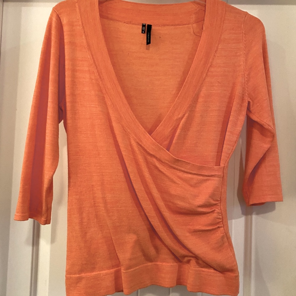 Wrap sweater top